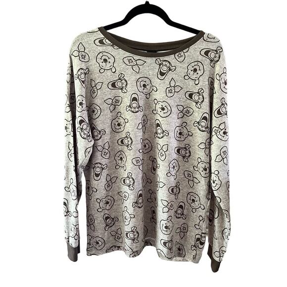 DISNEY Winnie the Pooh Pajama Sleepwear Top‎ Women's Large (c-61) - Picture 1 of 5